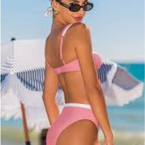 Cupshe Pink Two-Piece Bikini Set